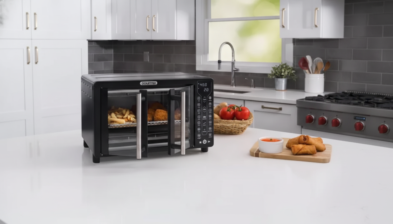 French-Door Digital Air Fryer Toaster Oven (24L, 17 Presets)