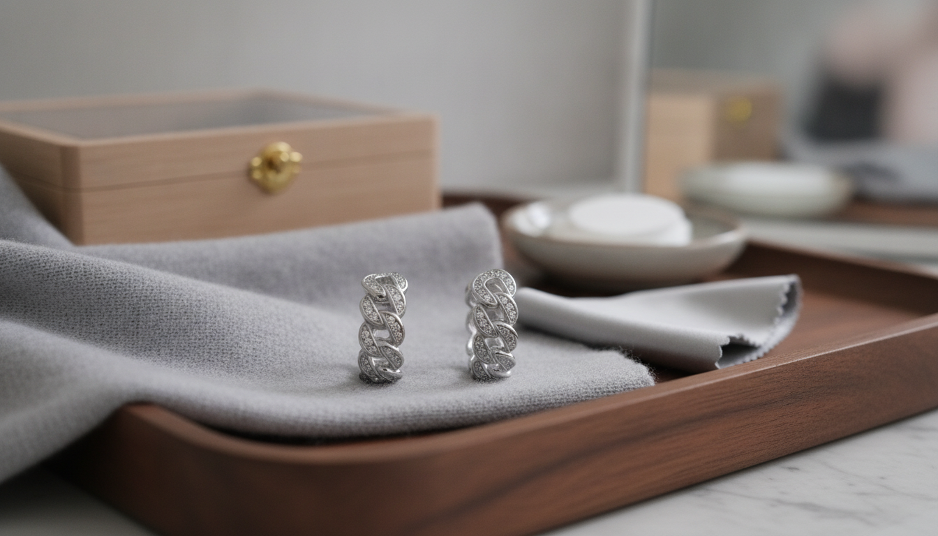 Sterling Iced Out Stud Earrings: Size, Style & Care