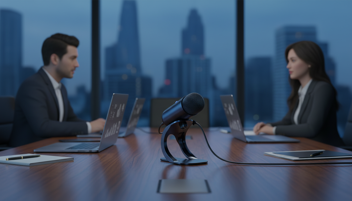 Wired Condenser Conference Mic: Clear Speech, No Dropouts